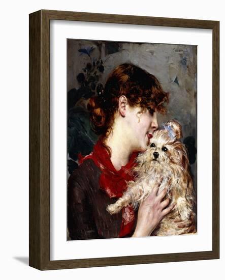 Madame Rejane, C.1885-Giovanni Boldini-Framed Giclee Print