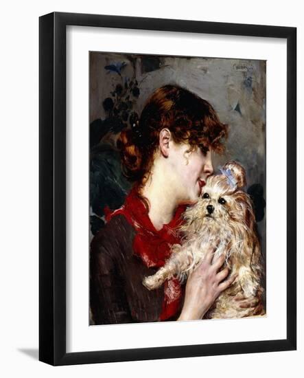 Madame Rejane, C.1885-Giovanni Boldini-Framed Giclee Print