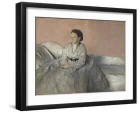 Madame René de Gas, 1872-3-Edgar Degas-Framed Giclee Print