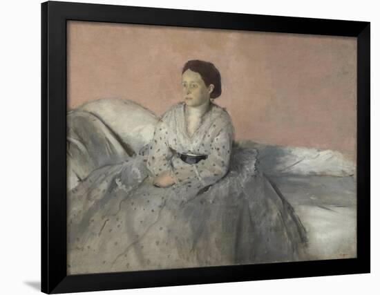 Madame René de Gas, 1872-3-Edgar Degas-Framed Giclee Print