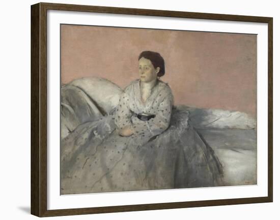 Madame René de Gas, 1872-3-Edgar Degas-Framed Giclee Print