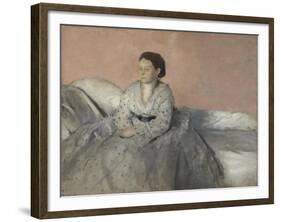 Madame René de Gas, 1872-3-Edgar Degas-Framed Giclee Print