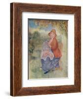 'Madame Renoir allaitant son enfant', c1885 (1932)-Pierre-Auguste Renoir-Framed Giclee Print