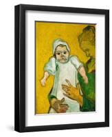 Madame Roulin and Her baby, November 1888-Vincent van Gogh-Framed Premium Giclee Print