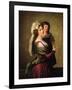 Madame Rousseau and Her Daughter, 1789-Elisabeth Louise Vigee-LeBrun-Framed Giclee Print