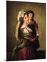 Madame Rousseau and Her Daughter, 1789-Elisabeth Louise Vigee-LeBrun-Mounted Giclee Print