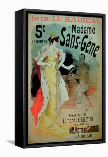 Madame Sans-Gene' in Le Radical, by Edmond Lepelletier-Jules Chéret-Framed Stretched Canvas