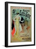 Madame Sans-Gene' in Le Radical, by Edmond Lepelletier-Jules Chéret-Framed Giclee Print