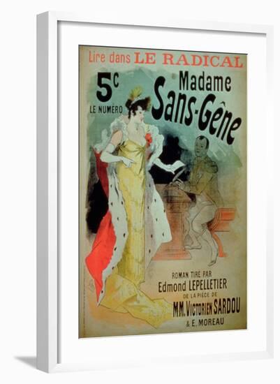 Madame Sans-Gene' in Le Radical, by Edmond Lepelletier-Jules Chéret-Framed Giclee Print