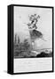 Madame Saqui, the Celebrated Performer on the Rope at Vauxhall Gardens, London-null-Framed Stretched Canvas