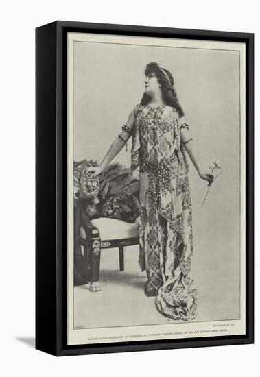 Madame Sarah Bernhardt as Cleopatra, in Victorien Sardou's Drama, at the New English Opera House-null-Framed Stretched Canvas