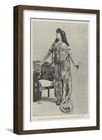 Madame Sarah Bernhardt as Cleopatra, in Victorien Sardou's Drama, at the New English Opera House-null-Framed Giclee Print