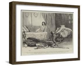 Madame Sarah Bernhardt at Cleopatra at the Royal English Opera-House-Henry Marriott Paget-Framed Giclee Print