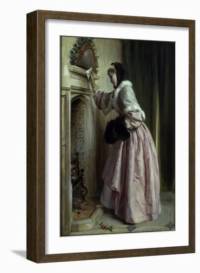 Madame se Chauffe, 1871-John Callcott Horsley-Framed Giclee Print