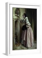 Madame se Chauffe, 1871-John Callcott Horsley-Framed Giclee Print