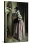 Madame se Chauffe, 1871-John Callcott Horsley-Stretched Canvas