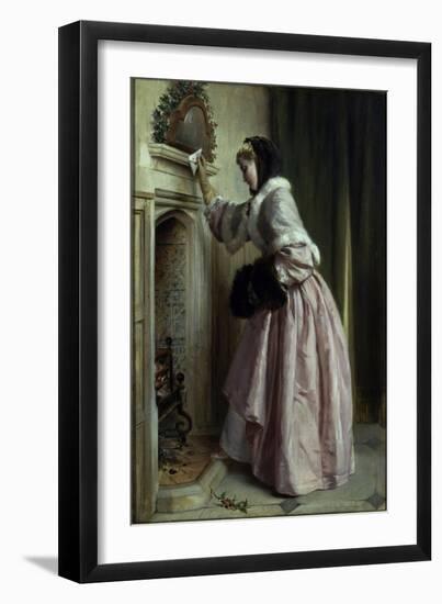 Madame se Chauffe, 1871-John Callcott Horsley-Framed Premium Giclee Print