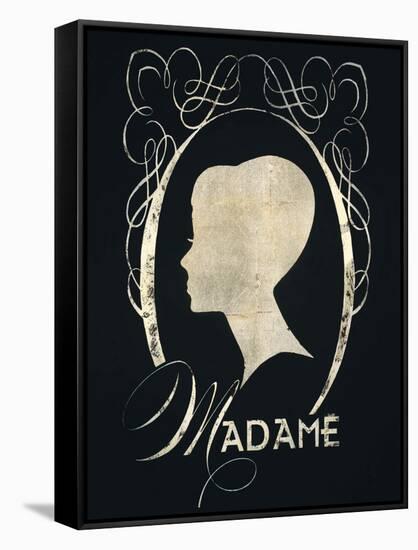 Madame Silhouette-Lisa Vincent-Framed Stretched Canvas