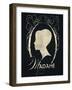 Madame Silhouette-Lisa Vincent-Framed Art Print
