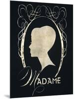Madame Silhouette-Lisa Vincent-Mounted Premium Giclee Print