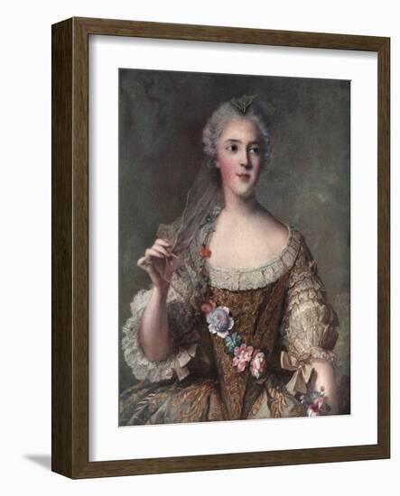 Madame Sophie, Daughter of Louis XV, 1909-Jean-Marc Nattier-Framed Giclee Print