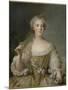 Madame Sophie de France, fille de Louis XV (1734-1782), représentée en buste tenant une guirlande-Jean-Marc Nattier-Mounted Giclee Print