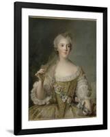 Madame Sophie de France, fille de Louis XV (1734-1782), représentée en buste tenant une guirlande-Jean-Marc Nattier-Framed Giclee Print