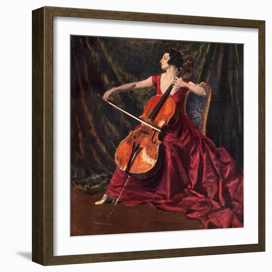 Madame Suggia, 1920-1923-Augustus John-Framed Giclee Print