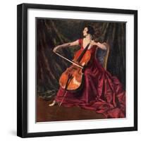 Madame Suggia, 1920-1923-Augustus John-Framed Giclee Print