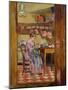 Madame Valtat in the Kitchen (Oil on Canvas)-Louis Valtat-Mounted Giclee Print