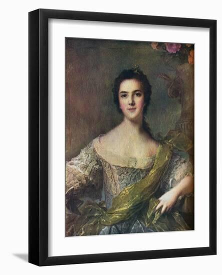 'Madame Victoire', 1748-Jean-Marc Nattier-Framed Giclee Print