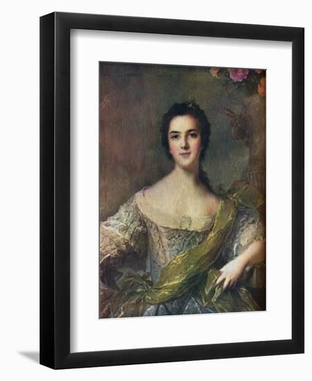 'Madame Victoire', 1748-Jean-Marc Nattier-Framed Giclee Print