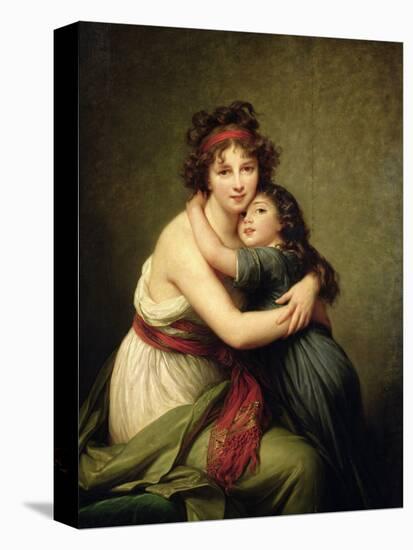 Madame Vigee-Lebrun and Her Daughter, Jeanne-Lucie-Louise (1780-1819) 1789-Elisabeth Louise Vigee-LeBrun-Stretched Canvas