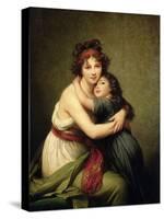 Madame Vigee-Lebrun and Her Daughter, Jeanne-Lucie-Louise (1780-1819) 1789-Elisabeth Louise Vigee-LeBrun-Stretched Canvas