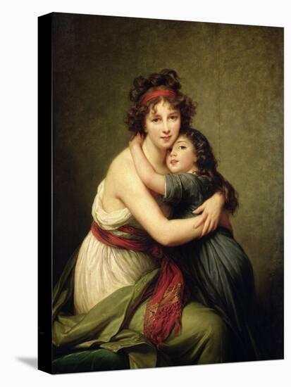 Madame Vigee-Lebrun and Her Daughter, Jeanne-Lucie-Louise (1780-1819) 1789-Elisabeth Louise Vigee-LeBrun-Stretched Canvas