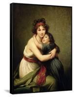 Madame Vigee-Lebrun and Her Daughter, Jeanne-Lucie-Louise (1780-1819) 1789-Elisabeth Louise Vigee-LeBrun-Framed Stretched Canvas