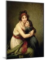 Madame Vigee-Lebrun and Her Daughter, Jeanne-Lucie-Louise (1780-1819) 1789-Elisabeth Louise Vigee-LeBrun-Mounted Premium Giclee Print