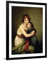 Madame Vigee-Lebrun and Her Daughter, Jeanne-Lucie-Louise (1780-1819) 1789-Elisabeth Louise Vigee-LeBrun-Framed Premium Giclee Print