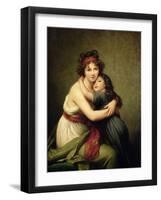 Madame Vigee-Lebrun and Her Daughter, Jeanne-Lucie-Louise (1780-1819) 1789-Elisabeth Louise Vigee-LeBrun-Framed Giclee Print