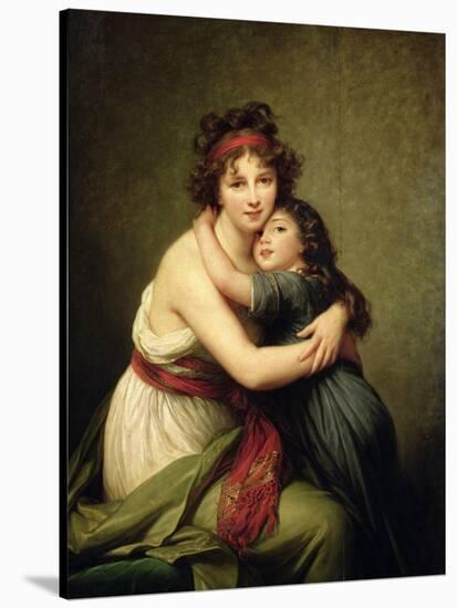 Madame Vigee-Lebrun and Her Daughter, Jeanne-Lucie-Louise (1780-1819) 1789-Elisabeth Louise Vigee-LeBrun-Stretched Canvas