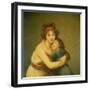 Madame Vigee-Lebrun and Her Daughter, Jeanne-Lucie-Louise (1780-1819) 1789-Elisabeth Louise Vigee-LeBrun-Framed Giclee Print