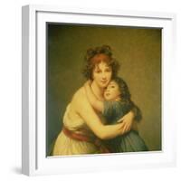 Madame Vigee-Lebrun and Her Daughter, Jeanne-Lucie-Louise (1780-1819) 1789-Elisabeth Louise Vigee-LeBrun-Framed Giclee Print