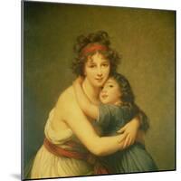 Madame Vigee-Lebrun and Her Daughter, Jeanne-Lucie-Louise (1780-1819) 1789-Elisabeth Louise Vigee-LeBrun-Mounted Giclee Print