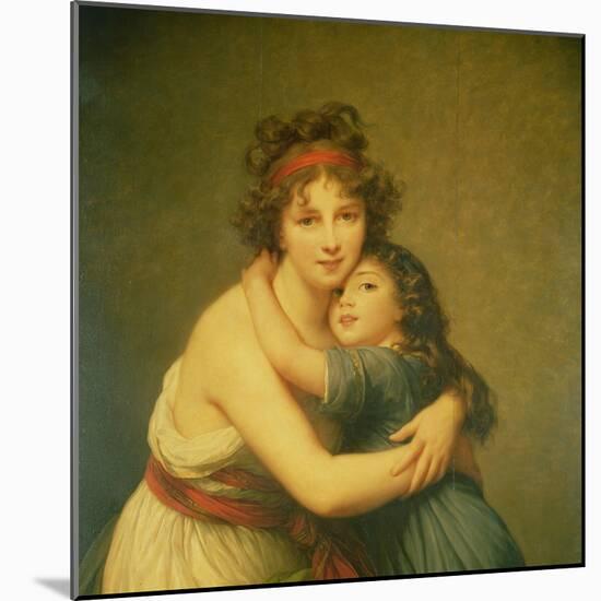 Madame Vigee-Lebrun and Her Daughter, Jeanne-Lucie-Louise (1780-1819) 1789-Elisabeth Louise Vigee-LeBrun-Mounted Giclee Print