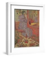 Madame Vuillard Arranging Her Hair, 1900-Edouard Vuillard-Framed Giclee Print