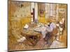 Madame Vuillard Reading in the Dining Room-Edouard Vuillard-Mounted Giclee Print