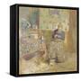 Madame Vuillard Sewing, 1920-Édouard Vuillard-Framed Stretched Canvas