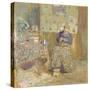 Madame Vuillard Sewing, 1920-Édouard Vuillard-Stretched Canvas