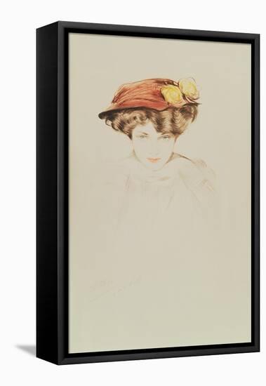 Madame Wolffe-Paul Cesar Helleu-Framed Stretched Canvas
