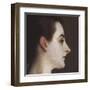 Madame X (head detail)-John Singer Sargent-Framed Art Print